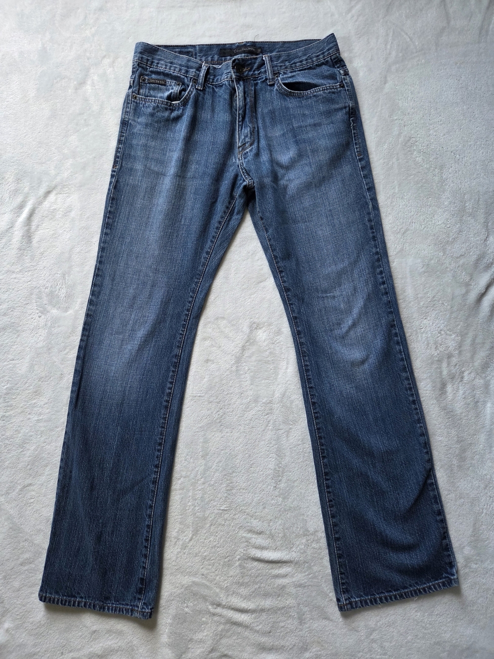 Calvin Klein Jeans Size 32 Classic Bootcut Med Wash Denim 100% Cotton Y2K Casual